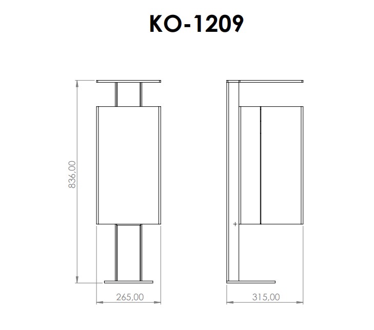 Abfallbehälter KO-1209-4