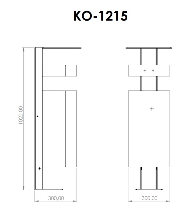 Abfallbehälter KO-1215-4