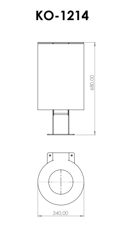 Abfallbehälter KO-1214-4