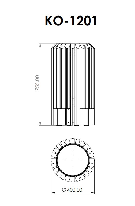 Abfallbehälter KO-1201-4