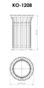 Abfallbehälter KO-1208-3