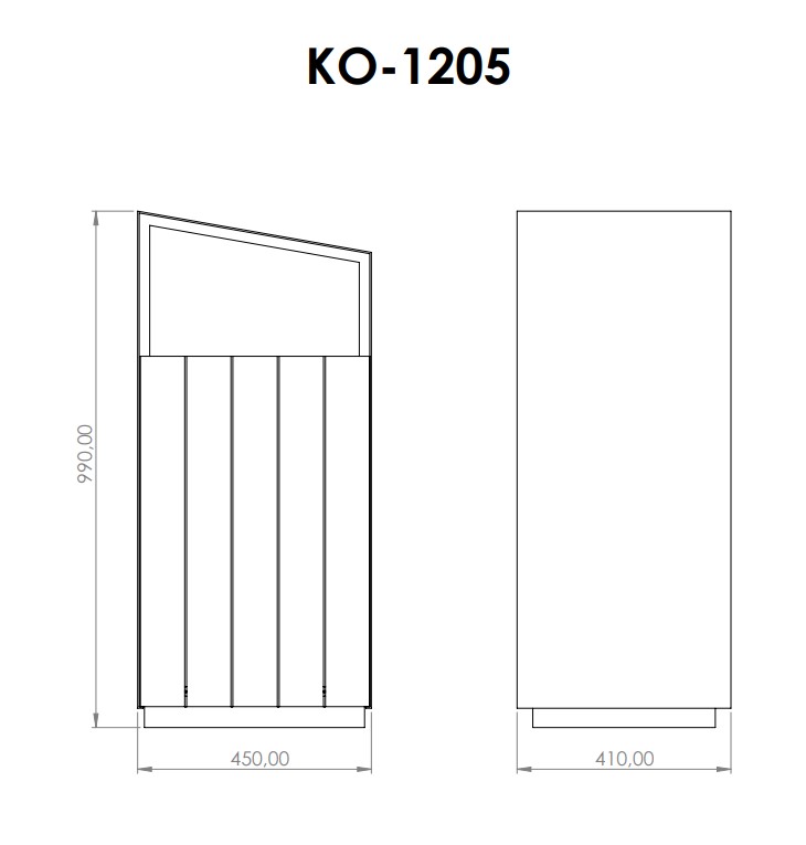 Abfallbehälter KO-1205-4